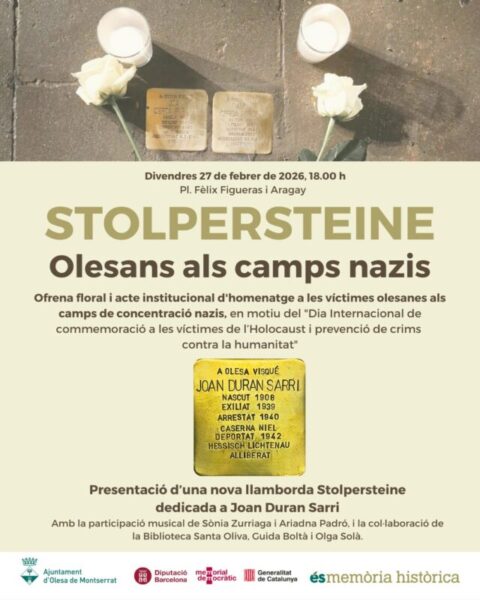 La Bustia cartell nova data homenatge victimes camps nazis Olesa