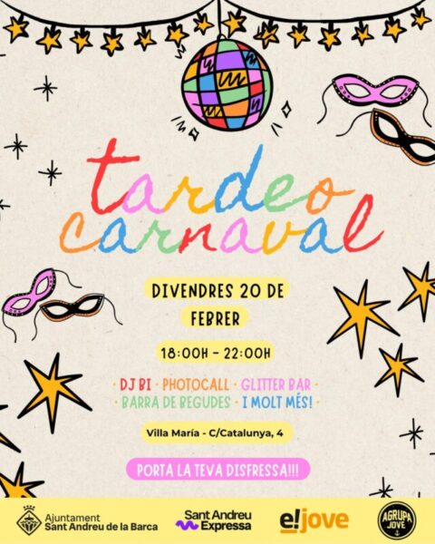 La Bustia cartell tardeo Carnaval Sant Andreu