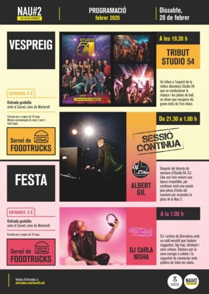 La Bustia cartell vespreig Nau 2 Martorell