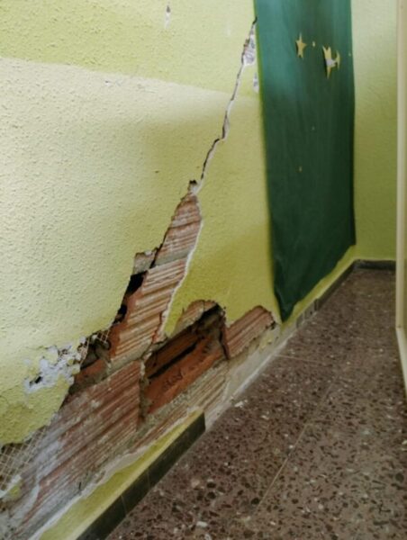 La Bustia desperfectes escola Montcau Gelida 15