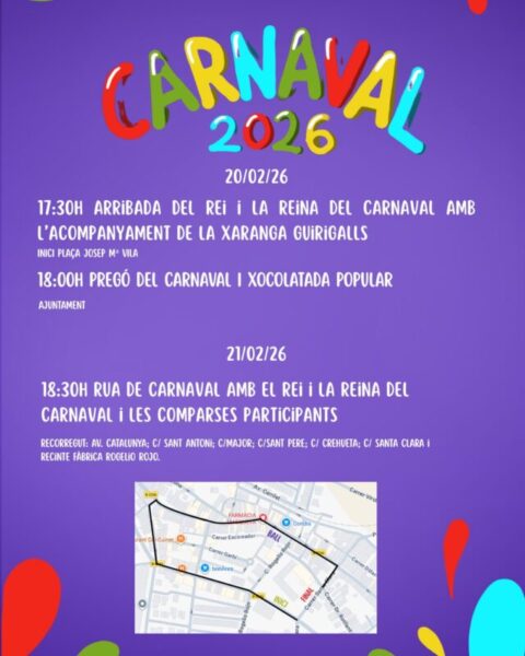 La Bustia programacio Carnaval Masquefa