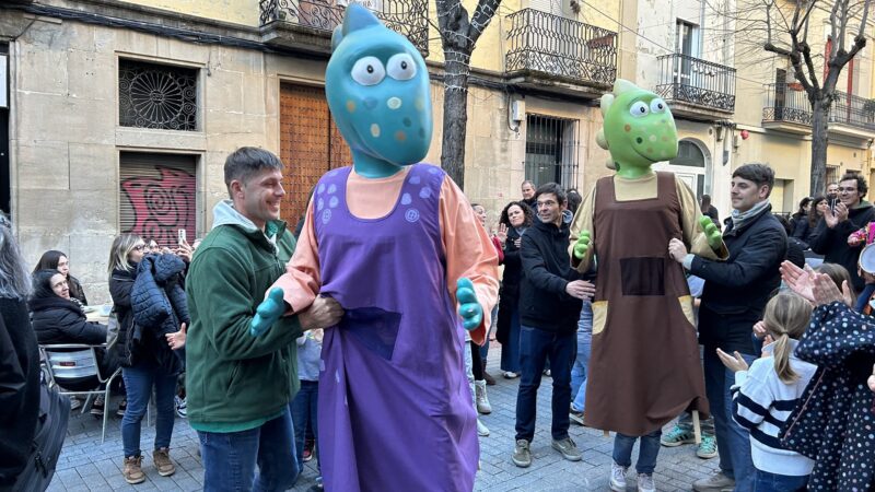 La Bustia trobada gegantons Santa Eulalia Esparreguera 2