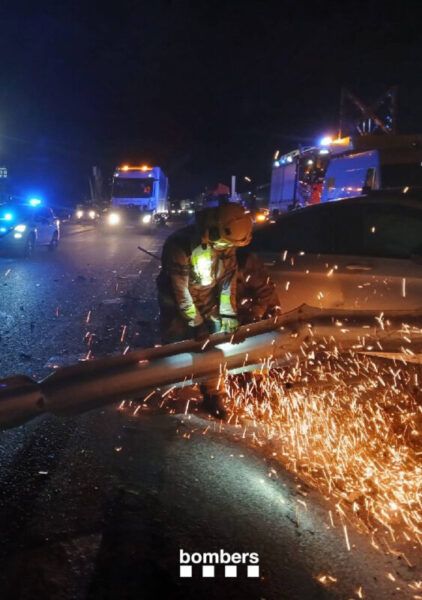 La Bustia accident AP7 Collbato 1