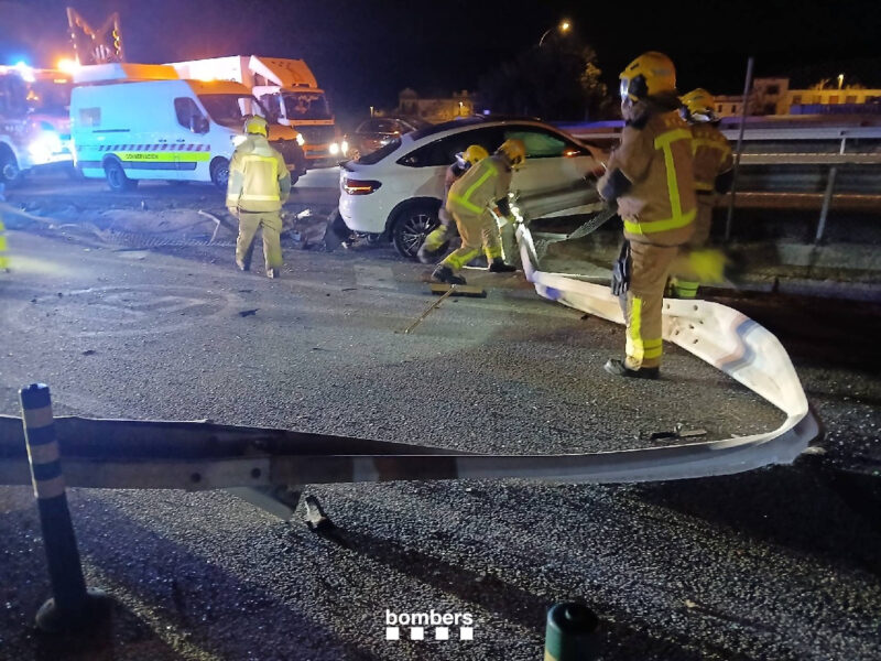 La Bustia accident AP7 Collbato 2