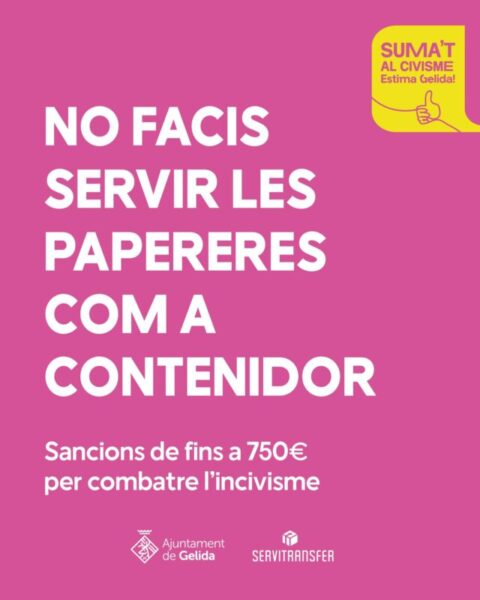 La Bustia campanya civisme Gelida 2