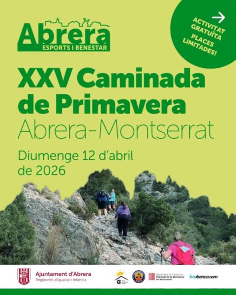 La Bustia cartell Caminada Primavera Abrera Montserrat