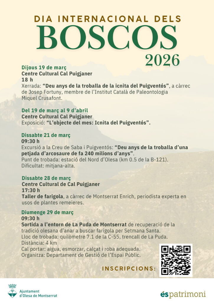 La Bustia cartell Dia dels Boscos Olesa 2026