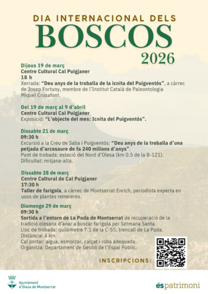 La Bustia cartell Dia dels Boscos Olesa 2026