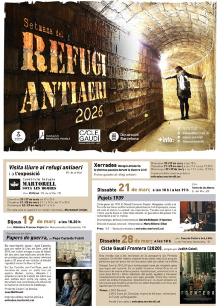 La Bustia cartell Refugi Antiaeri Martorell