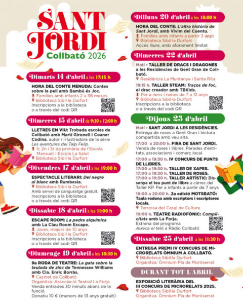 La Bustia cartell Sant Jordi Collbato 2
