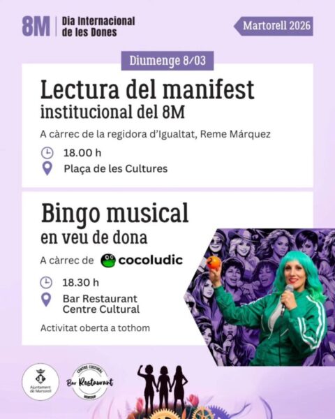 La Bustia cartell acte central 8M Martorell