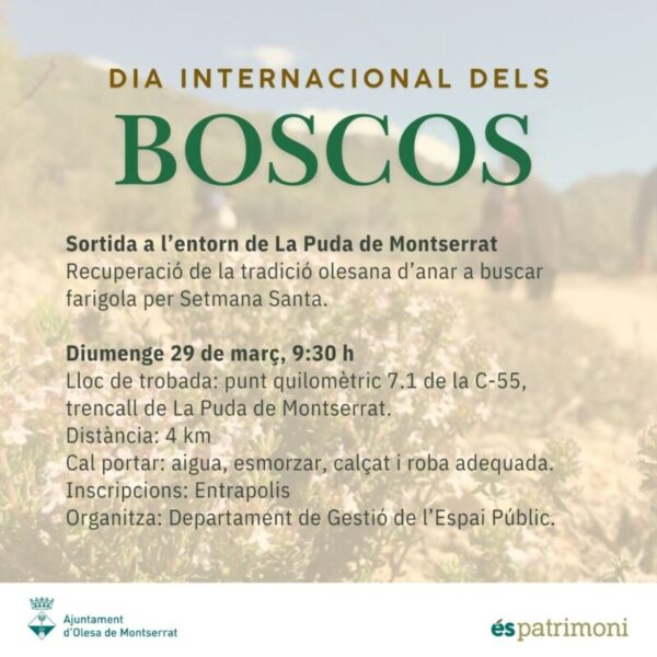 La Bustia cartell boscos Olesa