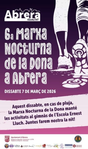 La Bustia cartell canvi Marxa Nocturna 2026 Abrera