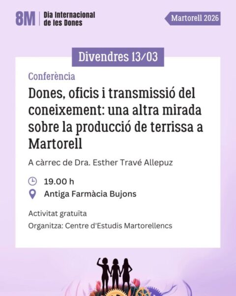 La Bustia cartell conferencia 8M Martorell
