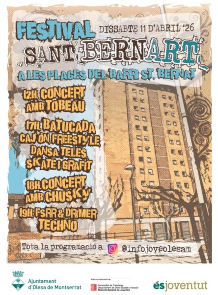 La Bustia cartell festival Sant Bernat Olesa