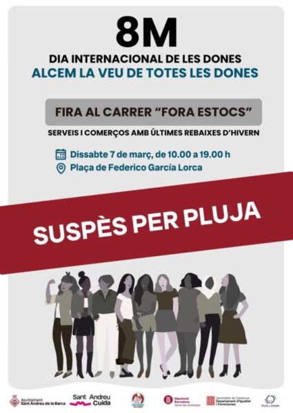 La Bustia cartell fira suspesa 7 mar 2026 Sant Andreu