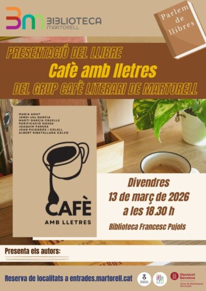 La Bustia cartell llibre Cafe amb lletres