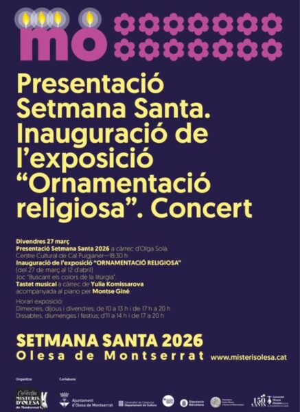 La Bustia cartell presentacio Setmana Santa Olesa