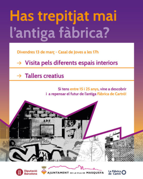 La Bustia cartell visita fabrica cartro Masquefa