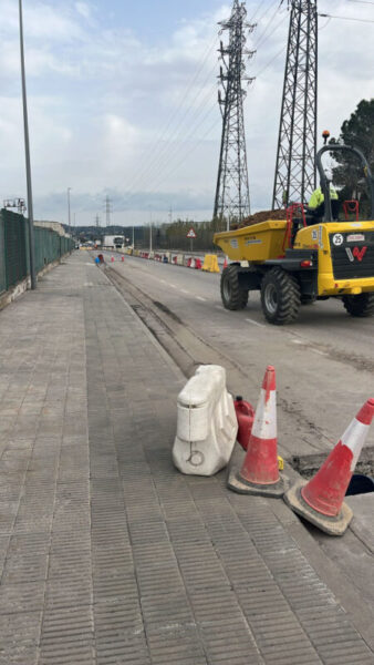 La Bustia obres linia electrica Seat Abrera 3