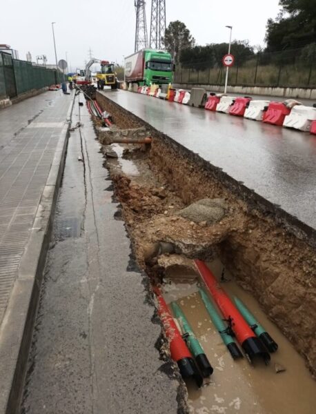 La Bustia obres linia electrica Seat Abrera