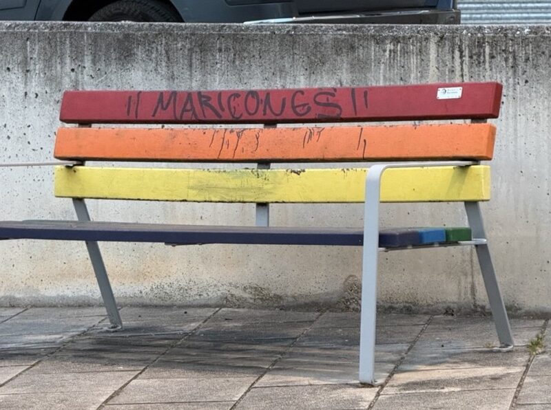 La Bustia pintada homofoba Olesa