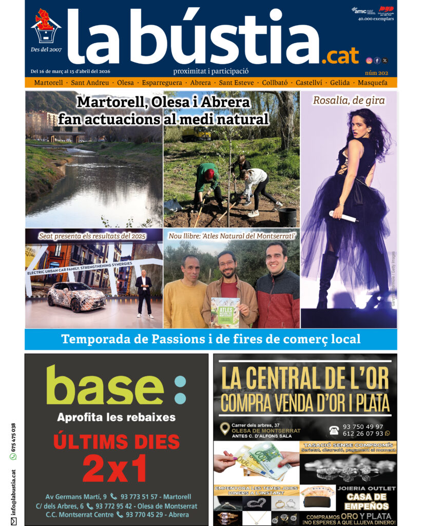 La Bustia portada 16 marc a 15 abril 2026