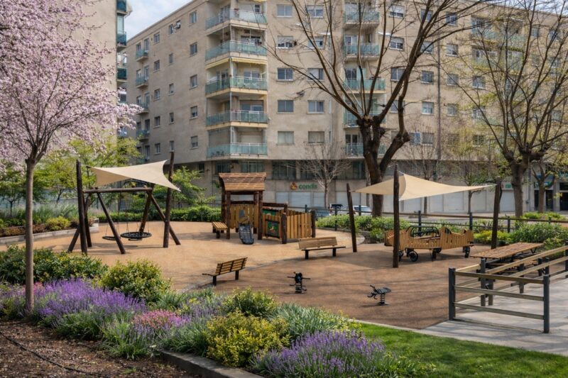 La Bustia renovacio parcs infantils Sant Andreu 4