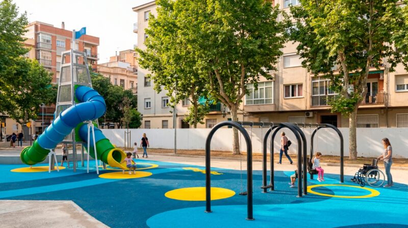 La Bustia renovacio parcs infantils Sant Andreu 6
