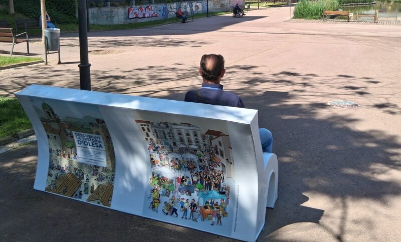 La Bustia bancs literaris Olesa 3