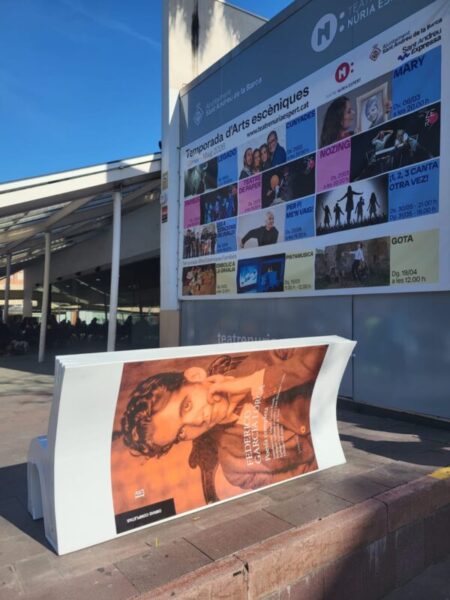 La Bustia bancs literaris Sant Andreu 1