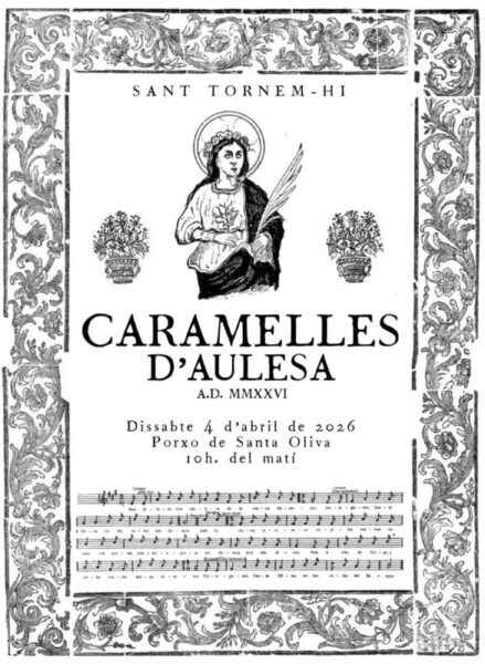 La Bustia cartell caramelles Aulesa 2026 Olesa