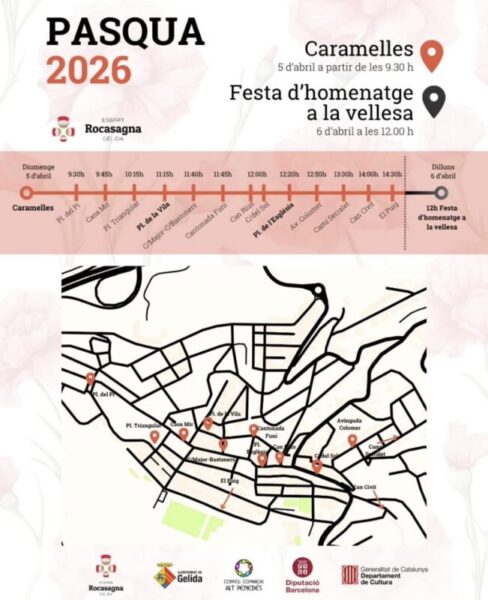 La Bustia cartell caramelles Esbart Rocasagna 2026 Gelida