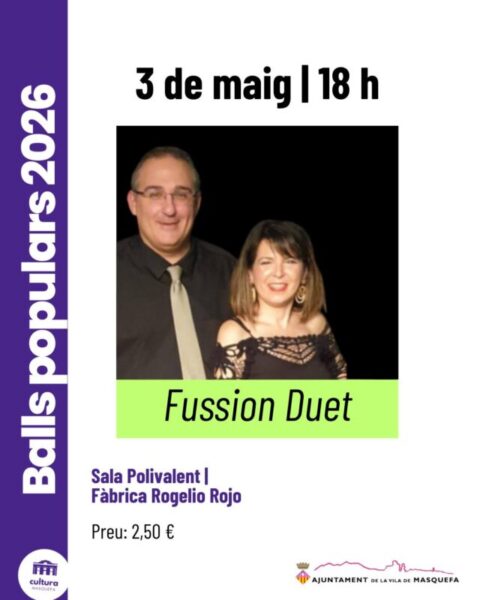 La Bustia cartell Fussion Duet Masquefa
