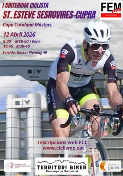 La Bustia cartell I Criterium ciclista Sant Esteve