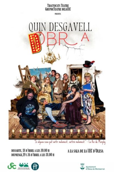 La Bustia cartell Quin desgavell obra Olesa