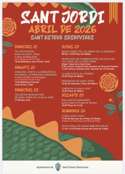 La Bustia cartell Sant Jordi Sant Esteve