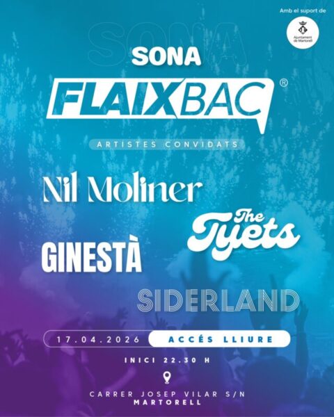 La Bustia cartell Sona Flaixbac Martorell