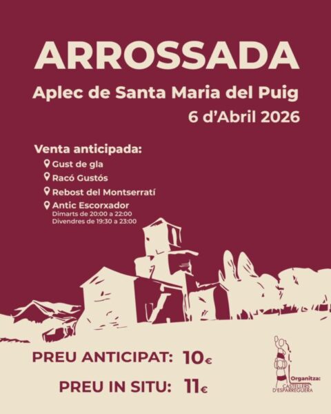 La Bustia cartell arrossada Esparreguera