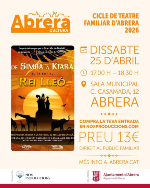 La Bustia cartell cicle teatre familiar Abrera