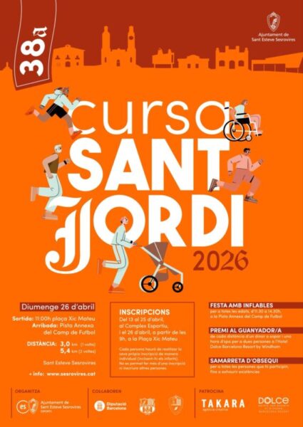 La Bustia cartell cursa Sant Jordi Sant Esteve