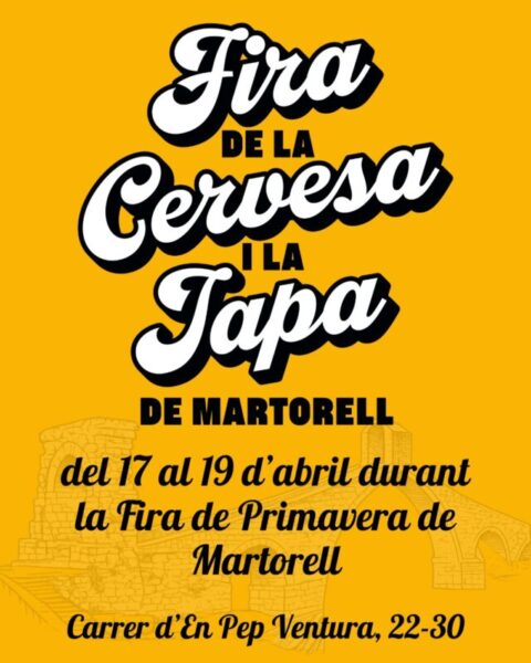 La Bustia cartell fira cervesa i tapa Martorell abril 2026