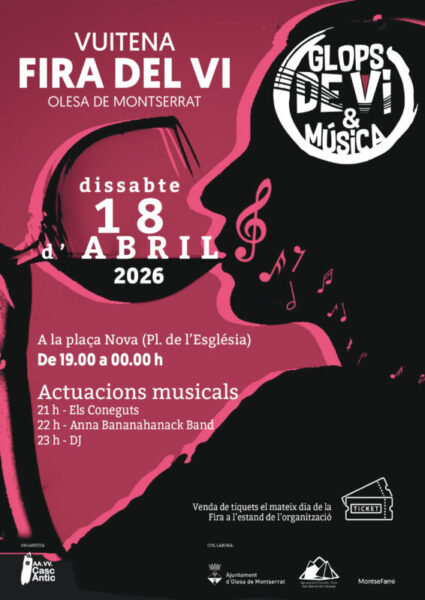 La Bustia cartell fira del vi Olesa