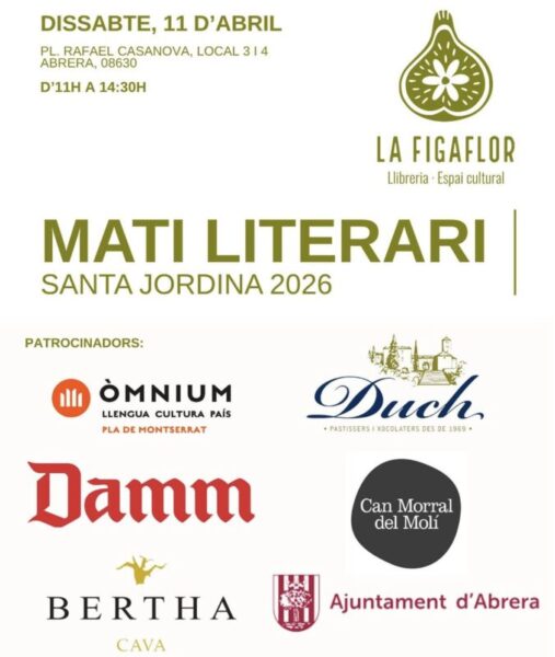La Bustia cartell mati literri Figaflor Abrera abril 2026 2