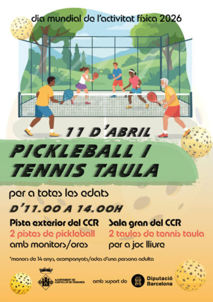 La Bustia cartell pickleball tennis taula Castellvi