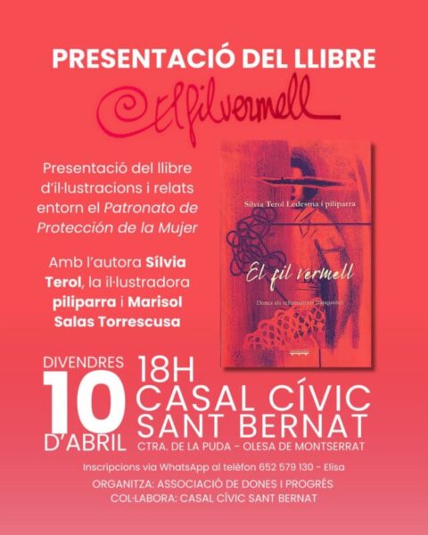 La Bustia cartell presentacio llibre El hilo rojo