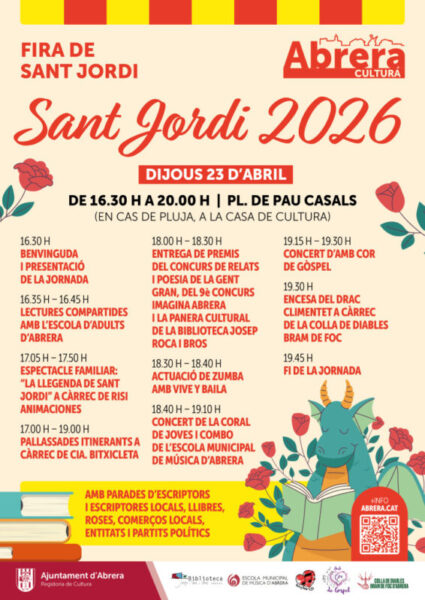 La Bustia cartell programacio Sant Jordi Abrera