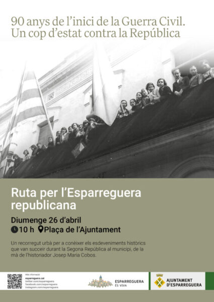 La Bustia cartell ruta Esparreguera republicana