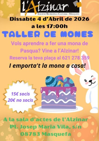 La Bustia cartell taller de mones Alzinar