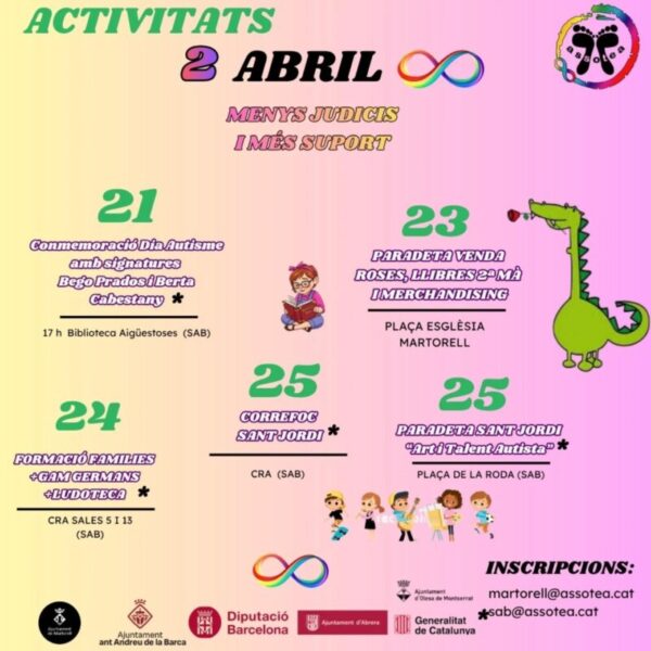 La Bustia cartells Assotea activitats abril 2026 3